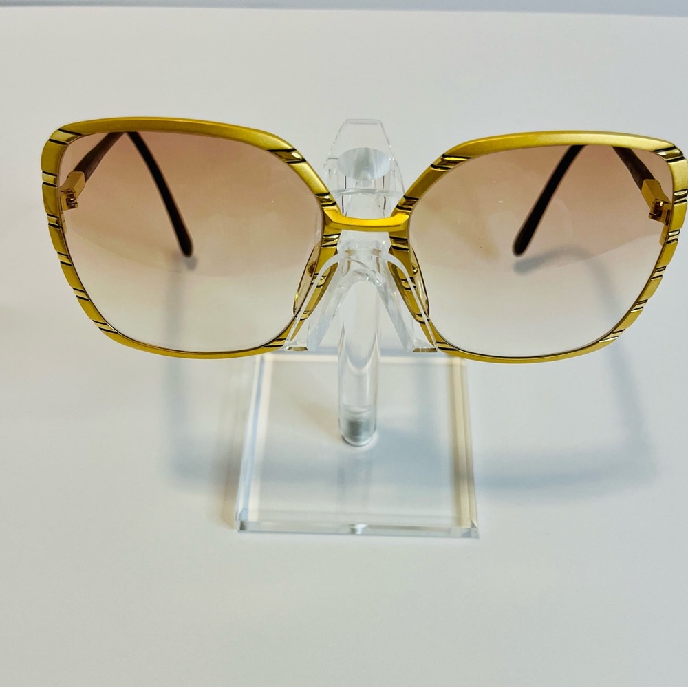 Vintage Helena Rubinstein Paris Gold Eyeglasses Frame 57-19 Made France Designe